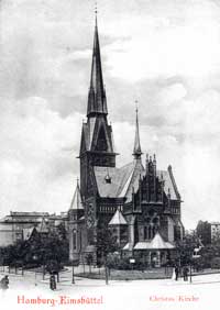Alte Postkarte der Christuskirche